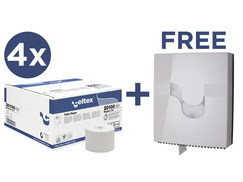 Voordeelbundel Celtex toiletpapier met gratis Megamini Revolver dispen