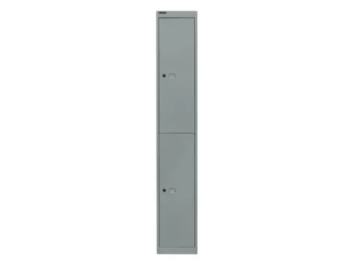 Dubbeldekse garderobekast,HxBxD 1802x305x305mm,1x2vak.,cil.-slot