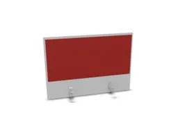 opzetpaneel,v. bureau,aanbouw achter,B 800mm,MP-lichtgrijs,BN4011-rood