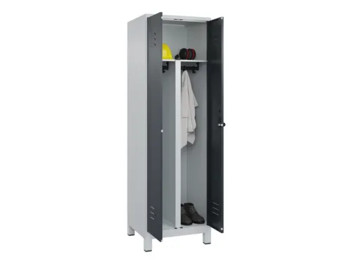 PBM-locker,HxBxD 1950x600x500mm,2vak,vak B 300mm,draaigrendel