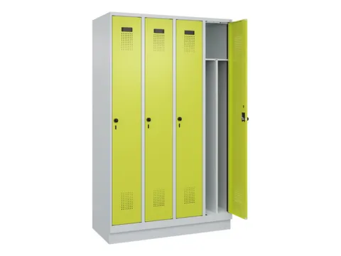 locker voor scheiding van kleding,HxBxD 1950x1200x500mm,4vak