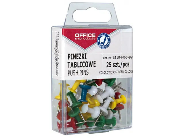 Prikbordspelden assorti blister van 25 stuks