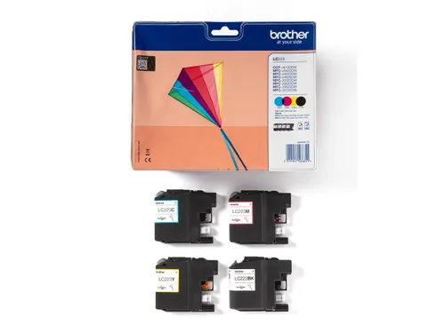 Brother LC-223 Inktcartridge Zwart + Kleur Multipack
