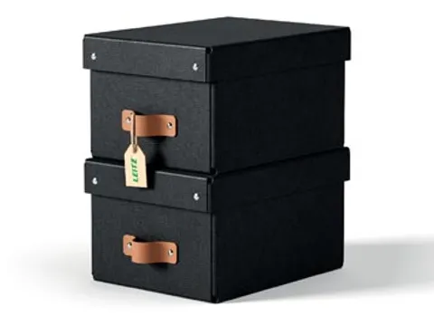 Puro opbergdoos small A5 7 liter zwart 2 stuks