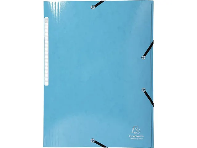 Elastomap 3 kleppen IDERAMA Maxi Capacity - A4-Lichtblauw karton