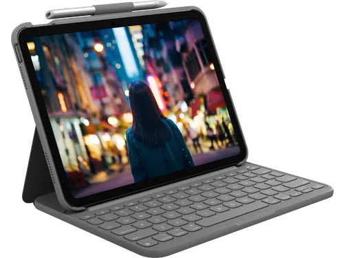 Toetsenbord hoes Slim folio voor iPad (10th gen) Qwerty Bluetooth