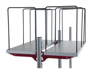 vakverdeler,v. paktafel,HxD 400x300mm,staal,zwart - 1