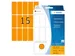Etiquette Herma 2414 20x50mm Orange fluo