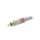 Mannelijke Rca Plug - Vernikkeld - Rood