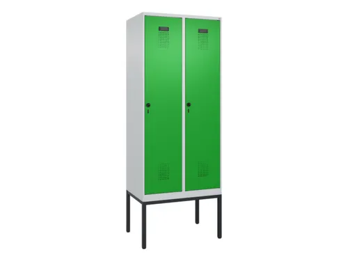 locker,HxBxD 2120x800x500mm,2vak,vak B 400mm,draaigrendel