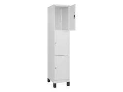 lockerkast,HxBxD 1950x400x500mm,1x3vakken,vak B 400mm,cil.-slot,voeten