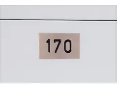 Nummerbord,V. Garderobekast/Lockersysteem,Achterzijde Zelfklevend