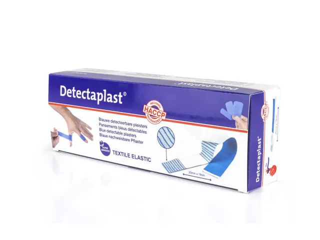 Detectaplast 8348AN Textielpleister Elastisch Blauw 180x20mm 50 Stuks