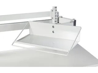 apparaatdrager,m. zwenkarm,v. werktafel,ESD,HxBxD 125x500x250mm,staal - 1