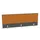 opzetpaneel bureau aanbouw achter MS-donkergrijs BN3005-geel 1600mm