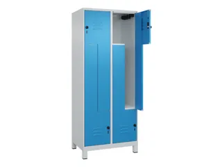 Z-garderobekast,HxBxD 1950x800x500mm,vak B 200/400mm,draaigrendel - 2