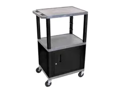 Kunststof etagewagen,draagverm. 150kg,laadvl. LxB 610x460mm,grijs