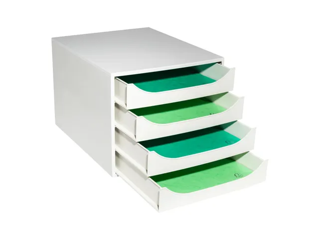 Ladenblok A4+ Ecobox Office 4 Laden Grijs
