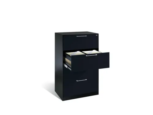 Hangmappenkast 1000x800x600mm 2 Frames Per Lade Antraciet 3 Laden
