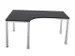 bureau à retour à hauteur réglable,HxlxP 720-840x1600x1200mm,CC-noi
