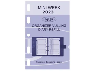 Agendavulling 2027 Kalpa Mini 7dagen/2pagina's - 9