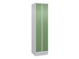 locker,HxBxD 1950x500x500mm,2vak,vak B 250mm,cil.-slot,sokkel