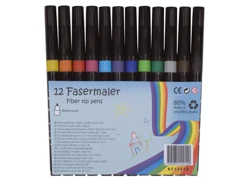 Viltstift Assorti Pak Van 12 Stuks