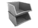 Denox Voorraadbak Kunststof Grijs Stapelbaar 25 liter 20x36x39cm