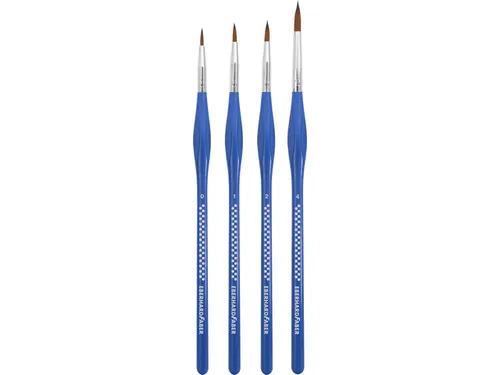 Penselenset Eberhard Faber Blue Winner 4st. Fijn 0,1,2 en 4, synthetis