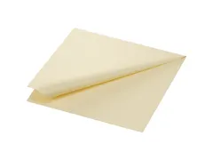 Servet 40x40cm 1/4 vouw 2 laags Cream doos 10x125 stuks