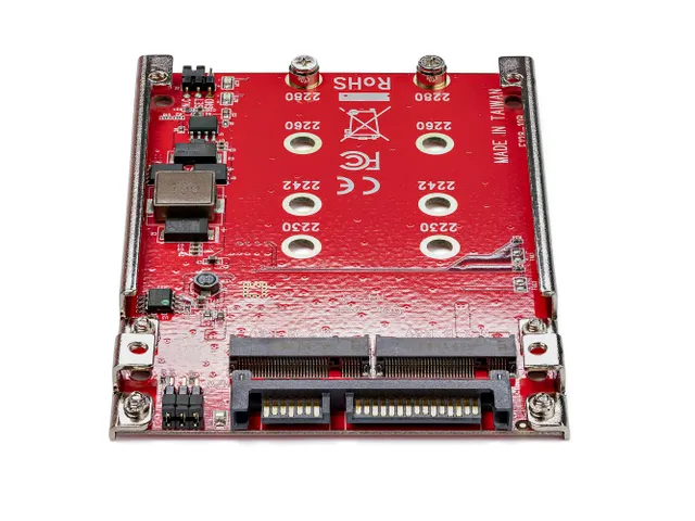 Dubbelsleufs M.2 schijf naar SATA adapter voor 2.5 inch drive bay Raid