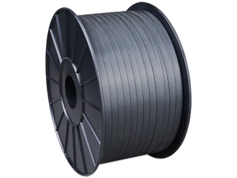 Omsnoeringsband Handmatig zwart 12.00 x 0.400 mm x 2000.00 m