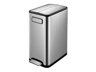 Stijlvolle Pedaalemmer Ecofly Step Bin 45 Liter Mat Rvs - 1