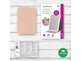 Medisana CM 400 Tablet cosmetica spiegel LED-verlicht Roze - 7
