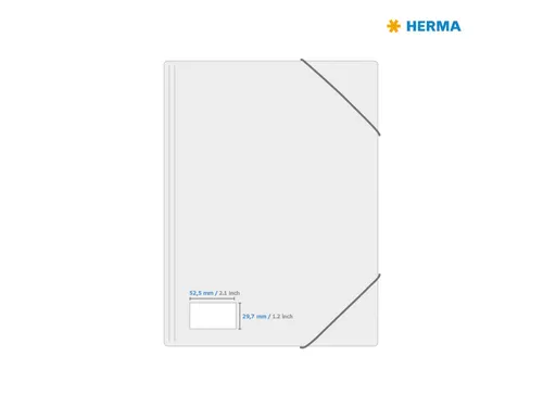 HERMA 4684 Transparante folie-etiketten Mat A4 52,5x29,7mm 1000 stuks