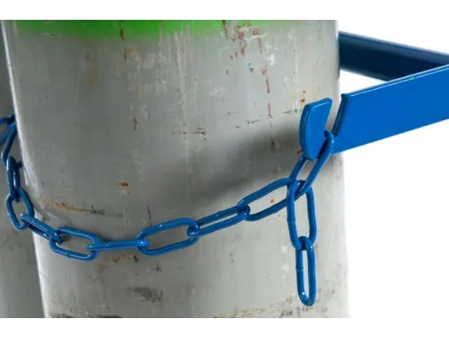 Flessenkar Draagvermogen 100Kg 2X20L-Fles Luchtbanden Ral5010 staal
