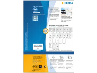 HERMA 10729 Etiketten gerecycled papier A4 70x37mm Wit 1920 stuks - 2