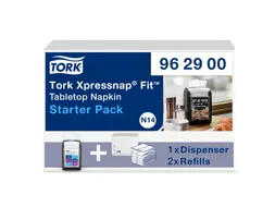 Tork 962900 Startpakket Xpressnap Fit Tabletop Dispenser N14 Zwart