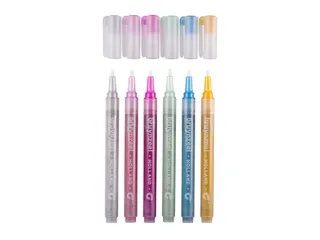 Viltstiften Bruynzeel Kids glitter 6 kleuren - 7
