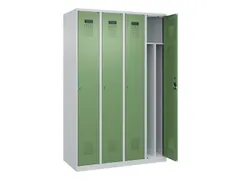 locker voor scheiding van kleding,HxBxD 1850x1200x500mm,4vak