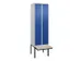 locker voor scheiding van kleding,HxBxD 2120x600x815mm,2vak