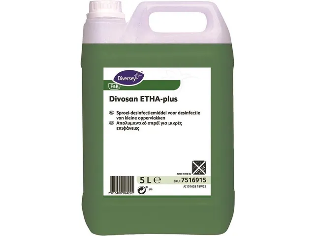 Oppervlakken desinfectie Divosan Etha-plus 2x5liter