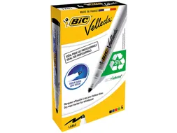 Viltstift Bic Velleda 1701 whiteboard rond large assorti 4 Stuks
