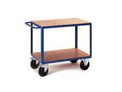 tafelwagen,draagverm. 600kg,2etage(s),laadvl. LxB 1200x800mm,houtetage