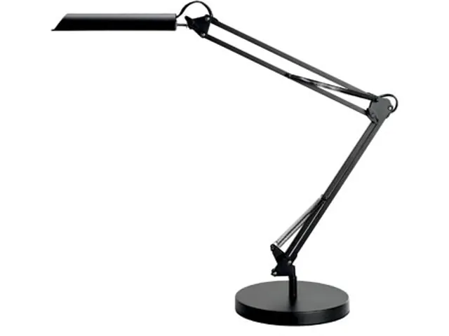 LED bureaulamp Swingo 2.0, Zwart dimbaar