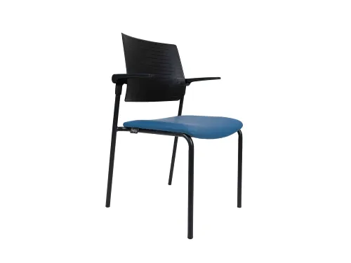 Conferentiestoel Serie 118 PU leder Blauw