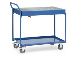 Tafelwagen Met Bak 2722 300kg 2 Etages Staalplaat 1000x600mm