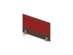 opzetpaneel v. bureau aanbouw zijkant 800mm Bruin Hickory BN4011-rood