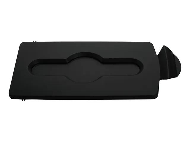 Deksel Rubbermaid Slim Jim Recyclestation gesloten zwart