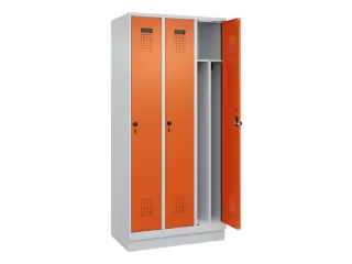 locker voor scheiding van kleding,HxBxD 1950x900x500mm,3vak - 1